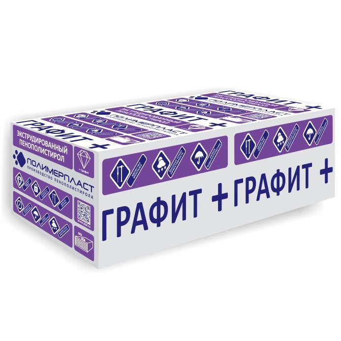 Экструдированный пенополистирол XPS GR CLASS CS(10Y)200 1180х580х100 мм, 4 шт. уп