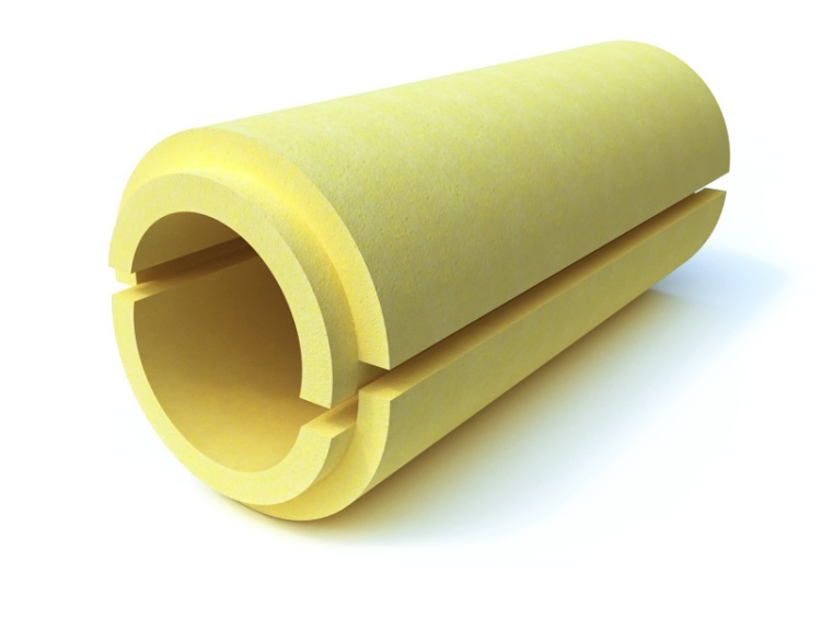 Скорлупа  для теплоизоляции труб ППУ С 1000х114х50 мм